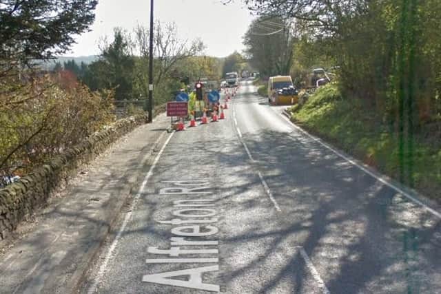Traffic control (two-way signals) on A615 Alfreton Road, The Cliff, Matlock, at Cherry Tree Cottage, due to box installation, by Severn Trent Water. Delays likely until August 27, 2019.