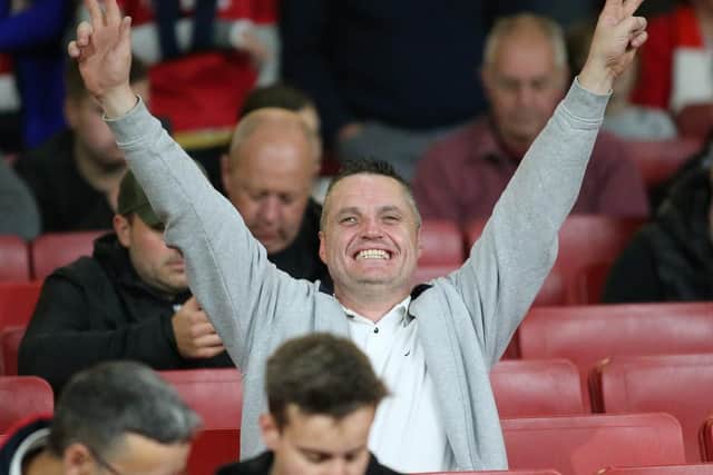 Nottingham Forest fans at Arsenal on Tuesday night.