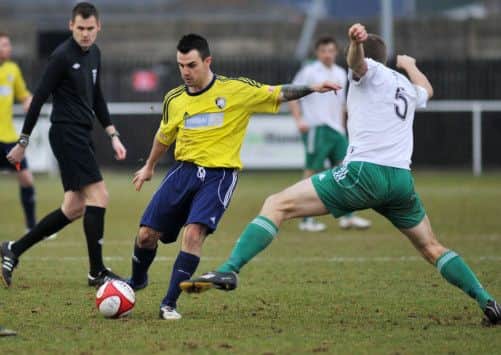Worksop Town v Marine pictured is Leon Mettam (w130209-3b)