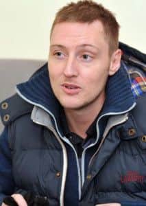 Drugs and Alchohol case study, pictured speaking to Worksop Guardian chief reporter Chantal Spittles is Wayne Emmingham (w130206-5c)