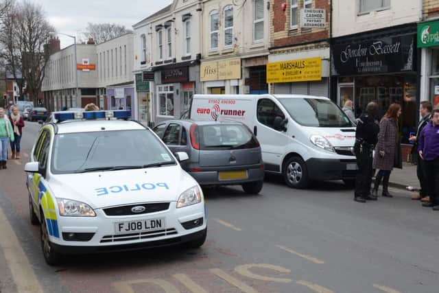 Police seize a stolen van on Ryton Street.