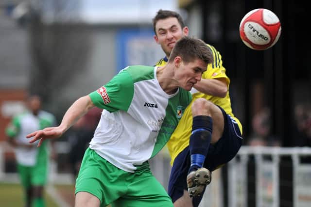 Worksop Town v Nantwich Town. Pictured is Lee Potts (w130223-1m)