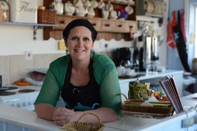 Granny's Vintage Tea Room opens in Todwick. Pictured is owner Lesley Taylor (w121009-5a)