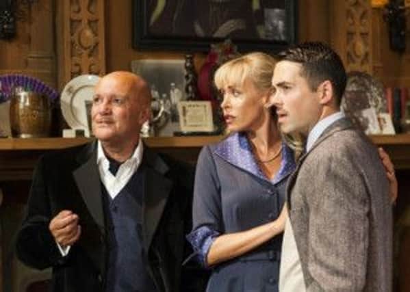 Karl Howman, Jemma Walker and Bruno Langley in The Mousetrap. Photo by Helen Maybanks.