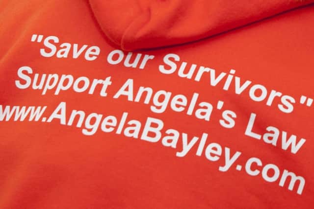 'SOS Save our Survivors' Support Angela's Law with napac "The National Association for People Abused in Childhood".