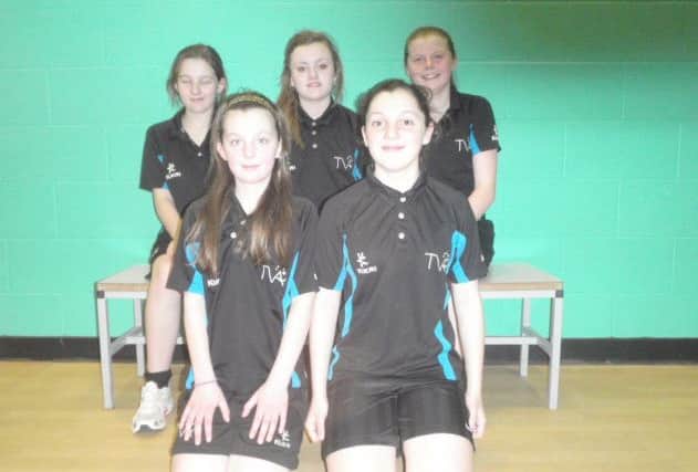 Trent Valley Academy Under 13s: Casey Clark, Carmen Booth, Lucy Williamson, Klaudia Gajowczwk, Lucy Farrow