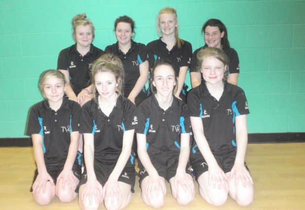Trent Valley Academy's Under 15 girls: Laura Eccleshare, Georgia Mckay, Mollie Thorpe, Emily OLeary, Amy Thomas, Katie Williams, Amy OBrien, Hannah Richardson.