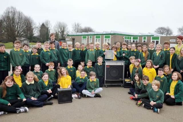 Children at Anston Greenlands Junior and Infant School have recorded a charity single in aid of War Child (w130304-3a)