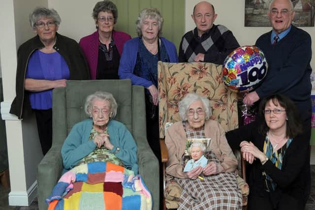Edith Starr celebrating her 100th bitrthday