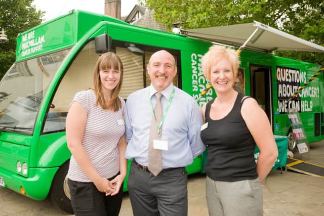 From left, lead information specialist Helen Tuvey, facilities officer Andrew Rodgers and information specialist Michelle Jacklin