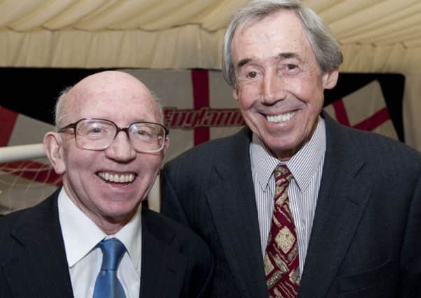 Boys of 66 Gordon Banks and Nobby stiles at North Notts Arena on Friday