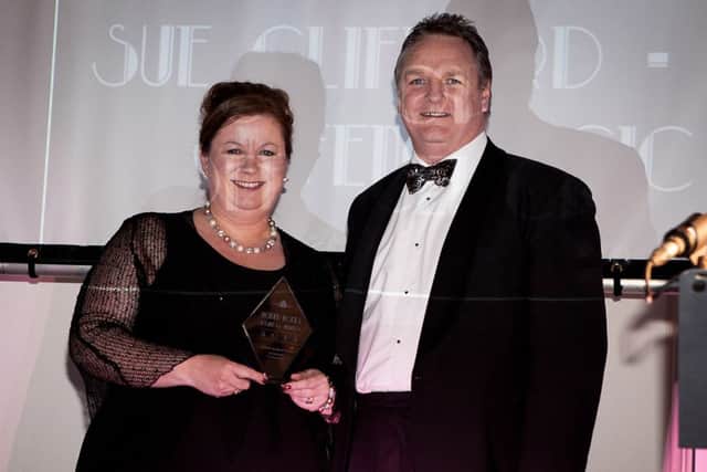 North Notts Business Awards 2013
Business Person of the Year Award won by Sue Clifford of No Offence! CIC and presented by Councillor Keith Girling of sponsors Nottinghamshire County Council