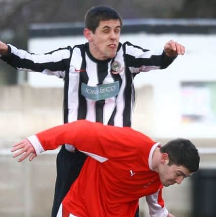 Retford United 3-1 Maltby Main
Baris NCEL Premier Division
Saturday 30th March 2013
Andy Walkden in action for Retford United.
Jon Knight 07825 047766