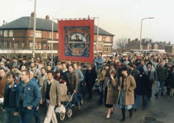 Frickley Colliery Miners' Strike 1984/5. Pic taken by Brian Dilks