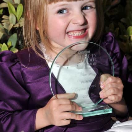 Worksop Guardian Best in Schools Awards 2012. Winner of the Star Pupil of the Year Award, Crystal Hubbard, five (w120619-4z)