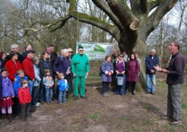 Campaign group Save Sherwood Forest and Notts residents on their annual Ramble in the Woods