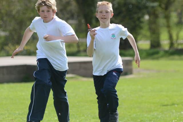 Pupils from Misterton Primary School at the Bassetlaw Primary Schools Orienteering event at King's Park in Retford G130423-3e