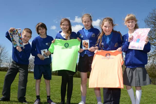 Members of The Design Club at Blyton cum Laughton Primary School were featured on the TV programme Blue Peter G130427-8a