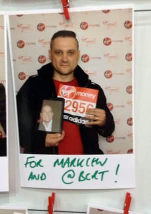 Lee Cook, 34, of Clowne, took part in the London Marathon to raise £3,800 for the Bone Cancer Research Trust