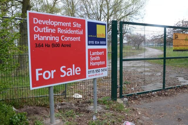The former Portland School site in Worksop is up for sale G130430-1a