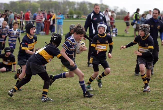 Kids of all ages took part in the tournament at Dinnington RUFC's ground.