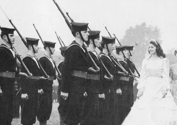 Worksop's Victory Queen inspects the guard of honour