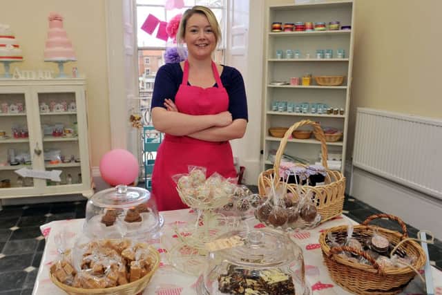 New cake shop opened in Retford, Swoon Bakery.  Pictured is owner Christy Collins (w130418-1c)