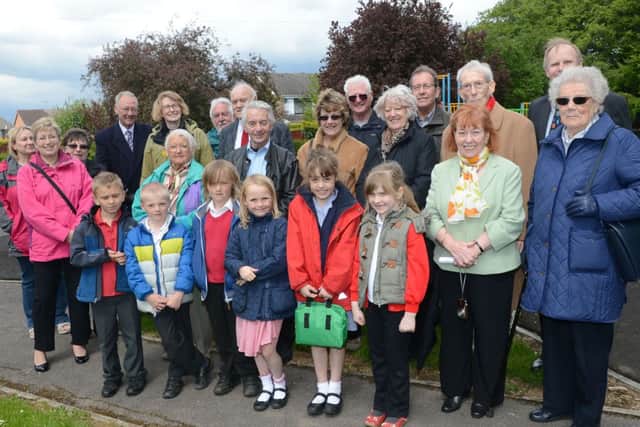 Todwick Parish Council have erected a plaque at Lindley's Croft Children's Playground in memory of Mary Gregory G130524-1d