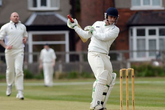 Ordsall Bridon v Harthill. Bridon batsman Tim Miles G130504-2a