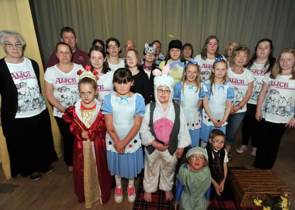Members of the Lyric Theatre Players before their production of Alice In Wonderland (w130521-3)