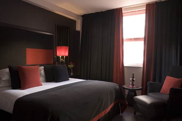 A typically stylish and luxusious bedroom at Malmaison