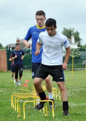 Worksop Town FC training session (w130629-1j)
