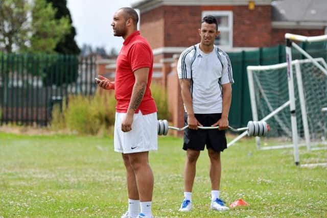 Worksop Town FC training session (w130629-1s)