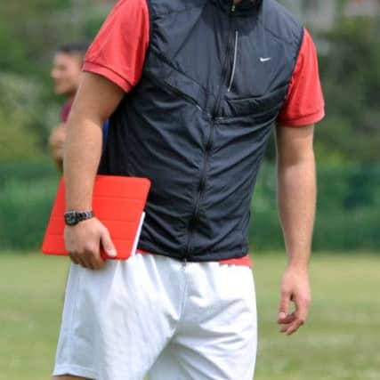 Worksop Town FC training session, pictured is manager Mark Shaw (w130629-1p)