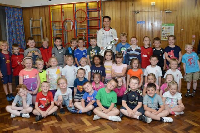 Michelle McManus who is the after school club leader at Hallcroft Infant School in Retford is nominated for a Guardian Rose Award G130710-1a