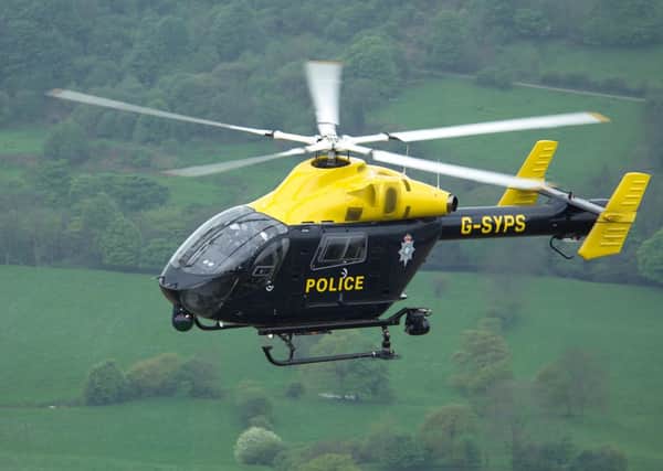 South Yorkshire Police helicopter