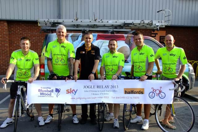 Five cyclists will ride from John O'Groats to Land's End in aid of Bluebell Wood Children's Hospice
