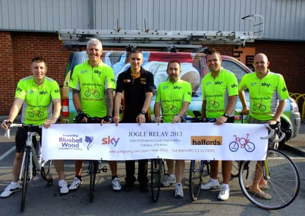 Five cyclists will ride from John O'Groats to Land's End in aid of Bluebell Wood Children's Hospice