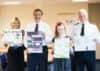 DCI Mel Bowden, PCC Paddy Tipping, Sarah Manley, and Supt Michael Manley