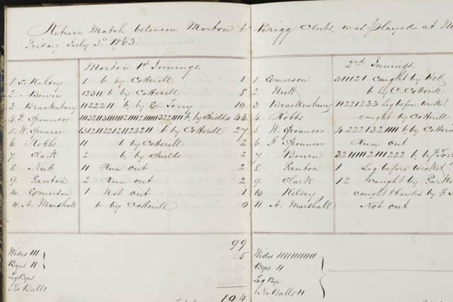 Records show Morton played games in 1863.