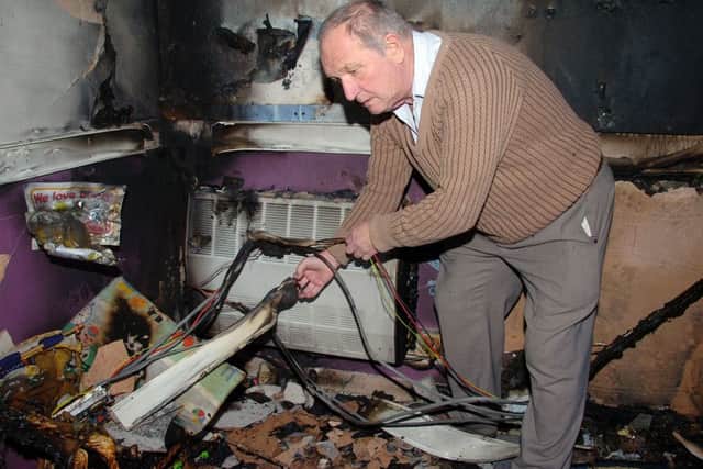 Arson attack at Little Lambs Nursery in Gainsborough. Owner John Ramm G111212-2e