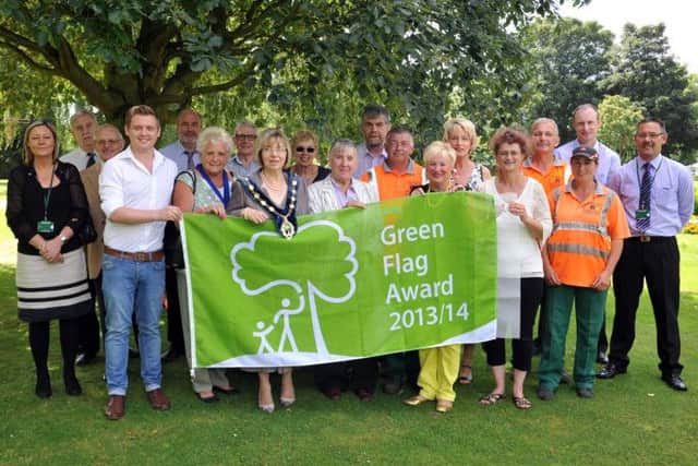Kings Park in Retford has been awarded the Green Flag for the sixth year in a row (w120730-1)