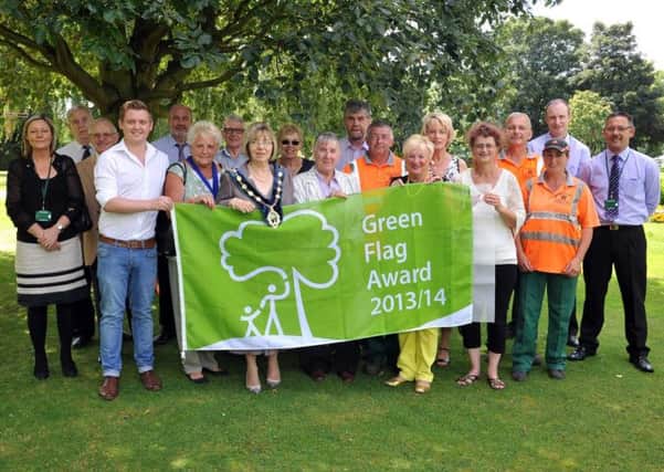 Kings Park in Retford has been awarded the Green Flag for the sixth year in a row (w120730-1)
