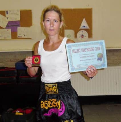 Maltby fighter Louise Hickling made her debut