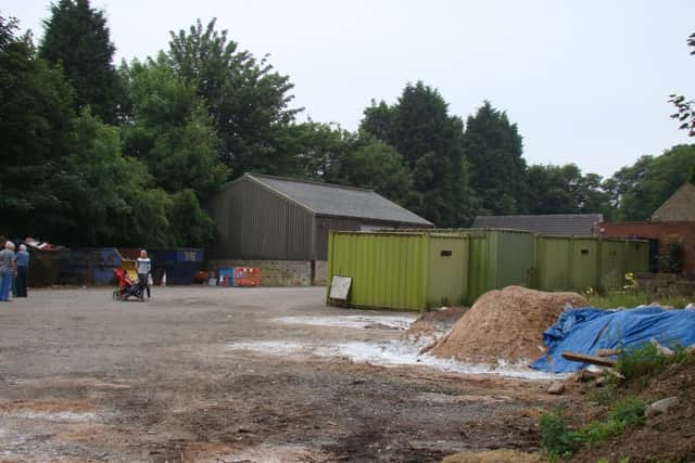 Inside the RMBC depot on Dog Kennel Hill earmarked to become a Gypsy and traveller site