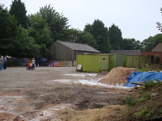 Inside the RMBC depot on Dog Kennel Hill earmarked to become a Gypsy and traveller site
