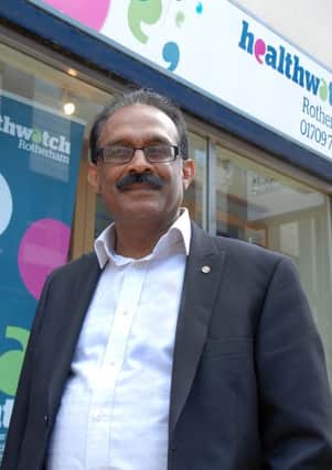 The newly-appointed Chair of Healthwatch Rotherham Naveen Judah