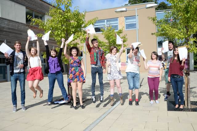 A-Level results day at Retford Post 16 Centre G130815-1b