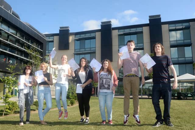 GCSE results day at Trent Valley Academy in Gainsborough G130822-1a