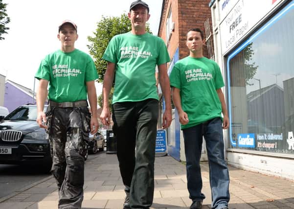 Martyn Willis, Tom Wylie and Sean Spencer are walking from Worksop to Bridlington for charity G130828-3a